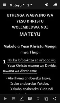 Mawu a Mulungu (Chichewa) android App screenshot 1