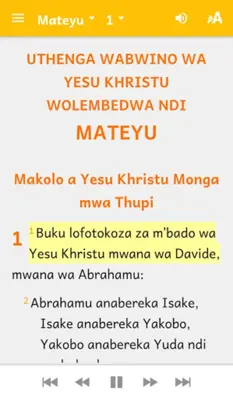 Mawu a Mulungu (Chichewa) android App screenshot 3